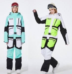 スノーウェア カップル スノボー 雪服 メンズスノーウェア レディーススキーウェア 激安 韓国風 スノーボードウェア ゆったり 登山 レイ