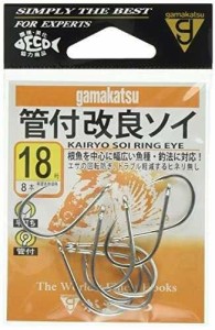 がまかつGamakatsu バラ 管付改良ソイ 銀 #18