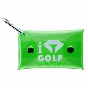 ダイヤゴルフDAIYA GOLF クリアティーケース グリーン ゴルフ 小物入れ 小物ケース ラウンド小物 ラウンド用品 カラナビ付き ティーホ