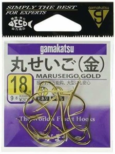 がまかつGamakatsu 丸セイゴ フック 金 18号 釣り針