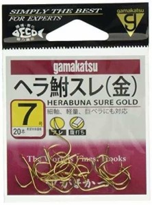 がまかつGamakatsu ヘラ鮒スレ フック 金 7号 釣り針