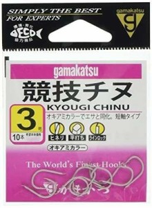 がまかつGamakatsu 競技チヌオキアミ フック 3号 釣り針