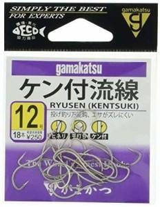 がまかつGamakatsu ケン付流線 フック 白 14号 釣り針