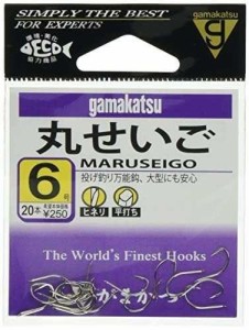 がまかつGamakatsu 丸セイゴ フック 白 6号 釣り針