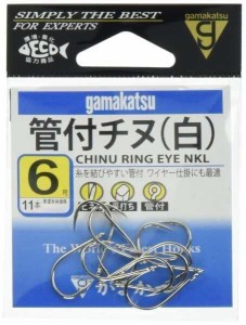 がまかつGamakatsu カン付チヌ フック 白 6号 釣り針