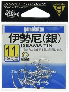 がまかつGamakatsu 伊勢尼 フック 銀 11号 釣り針