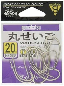 がまかつGamakatsu 丸セイゴ フック 白 20号 釣り針