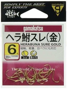 がまかつGamakatsu ヘラ鮒スレ フック 金 6号 釣り針