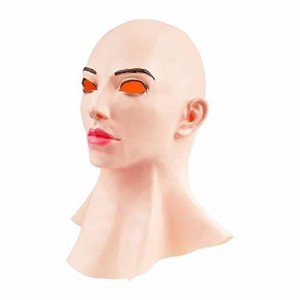 [J-ouuo] ハロウィンお面 リアルなラテックス 女性 禿げた おもしろ 被り物 フェイスマスク ハロウィン クリスマス コスチューム 仮面 仮