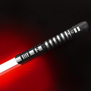 YDDSABER ライトセイバー LED ライト メタル アルミニウム 柄、ゴースト ム フォース FX ブラック シリーズ ライト セイバー 大