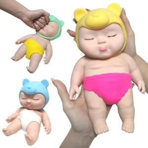 アグリーベイビーズ 25CM 赤ちゃん スクイーズ スクイーズ人形おもちゃ スクイーズ玩具低反発 耐久性 伸縮性 触感いい ストレス解消 減圧
