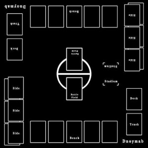 Dnoymab フルサイズ プレイマット カードゲーム ラバー プレイマット 2人用 滑り止め 収納バッグ き 60×60cm 黒