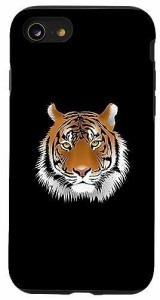 iPhone SE 2020  7  8 タイガーヘッド 虎好き 動物 ライオン スマホケース