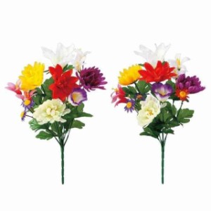 コモライフ 仏花一対 仏壇用造花 仏壇用 お墓 墓用 造花 墓花 お供え花 お供え 花 仏壇花 調整可能 アレンジ可 長持ち 枯れない 水や