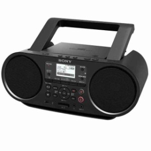 ソニー CDラジオ BluetoothFMAMワイドFM対応 語学学習用機能 電池駆動可能 ブラック ZS-RS81BT