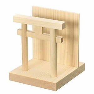 サンメニー 仏具 神棚 御札立て 鳥居型 木製 約9×8×9.9CM 朱印状 お守り置きにも 日本製 神札置き 神札ホルダー 仏具小物 お盆 お参