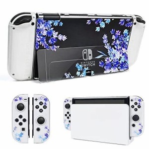 DLSEEGO SWITCH OLED 用 ケース ニンテンドースイッチ有機EL カバー クリアOLED 用 ケース 有機ELモデルケース 分離式カバー TPU素材 透