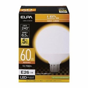 エルパ ELPA LED電球 ボール球形 G95 口金E26  60W形  電球色 5年  LDG7L-G-G2104