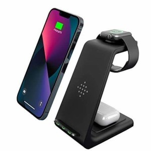 FEATURED BRAND ワイヤレス充電器 置くだけ充電 QI急速3 IN 1充電器 APPLE WATCHスタンド AIRPODS充電器APPLE WATCH充電器 QIスマホ機種