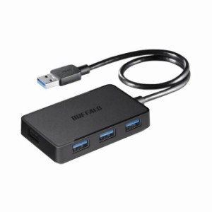 バッファロー BUFFALO PS4対応 USB3.0 バスパワー 4ポートハブ ブラック 設計 マグネット付き BSH4U305U3BK MacPS3対応