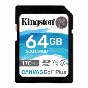Canvas SDカード B: 64GB, Canvas Go Plus UHS-I、V30対応