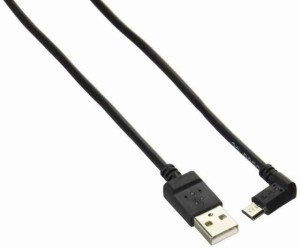 エレコムELECOM ELECOM microUSBケーブル タブレット用 逆L字 2A出力 A-microB USB2.0 ブラック 1.2m TB-AMBXR2U12BK