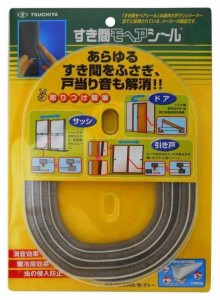 槌屋 すき間モヘアシール グレー 幅6X高さ6mmX長さ2m No.6060