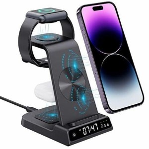NEOTRIXQI ワイヤレス充電器, 3 IN 1 ワイヤレス充電器 FOR APPLE、置くだけ IPHONE 14131112PRO MAXXRAIRP OD PRO32, 3 IN 1 ワ
