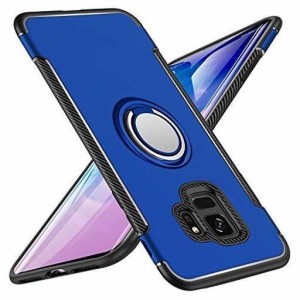 YULNCUZ SAMSUNG GALAXY S9 ケース リング付き 耐衝撃 全面保護ケース スタンド 360°専用 衝撃防止 スマホケース ケース PC 車載ホルダ