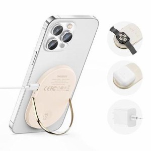 THREEKEY 3IN1 MAGSAFE充電器 対応 IPHONEAIRPODSIWATCH マグネット式 ワイヤレス充電器 最大出力15W 両面同時充電 1.5M USB-Cケーブ