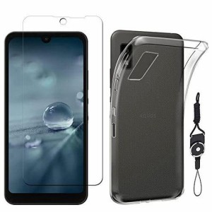 1枚セットガラスフィルム+ケース TPU+携帯ストラップ 付属AQUOS WISH SHG06 用の ガラスフィルム SHG06 用の フィルム 液晶保護フィ