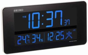 セイコークロックSeiko Clock セイコー クロック 掛け 置き 兼用 電波 デジタル 交流式 カラー液晶 シリーズC3 白 DL208W 