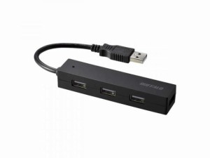 バッファロー BUFFALO USB ハブ USB2.0 バスパワー 4ポート ブラック BSH4U055U2BKNintendo SwitchMac対応