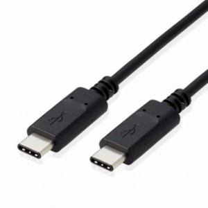 エレコム USB2.0ケーブル PS5対応 C-Cタイプ ノーマル 1.0m ブラック GM-U2CCCBK 2.0m