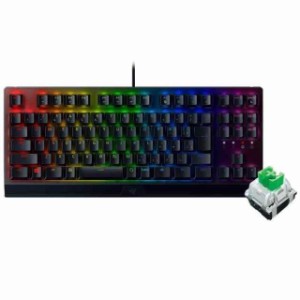 Razer ゲーミングキーボード テンキーレス メカニカルキーボード BlackWidow V3 Tenkeyless JP - Green Switch メカニカル グリーン軸 ク