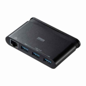 サンワサプライ LANアダプタ付きUSB Type-Cハブ USB-3TCH10BK