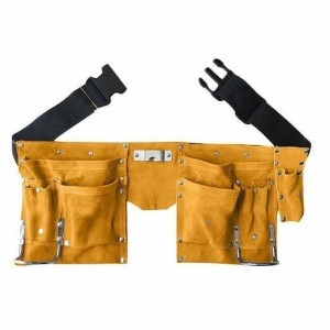 CMD 多機能 腰袋 工具入れ ウエストポーチ 大容量 腰袋 革 仕事用 軽量 大工 電工 ガーデニング 作業用 ウエストバッグ