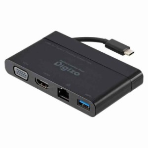 プリンストン USB Type-C対応ドッキングステーションミニ VGAHDMILANUSB3.0 TypeA各1ポート搭載 4K対応 PUD-CDOCM