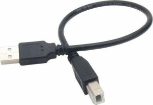 オーディオファン USBケーブル USB2.0 ケーブル USB-A オス - USB-B オス 短い 約30CM プリンター MIDI機器 ブラック