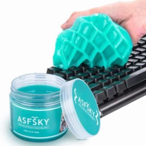 ASFSKY ジェルクリーナー スライム型クリーナー 強力粘着 クリーニングゲル 柔らかい 凸凹面ゴミ 隙間のホコリ取り PC 車内 キーボード 