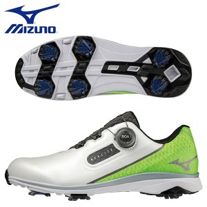 【送料無料】ミズノ ゴルフ ネクスライ トSL ボア 51GM221535 ゴルフシューズ ホワイト×ライム(35) MIZUNO NEXLITE SL BOA