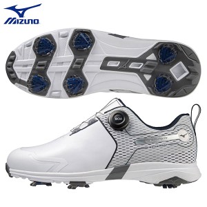 【送料無料】ミズノ ワイドスタイル SL ボア 51GQ224014 ソフトスパイク ゴルフシューズ MIZUNO BOA