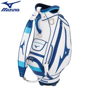 ミズノ Tour Staff 5LJC222101 カート キャディバッグ ホワイトxブルー ツアースタッフ ゴルフバッグ MIZUNO