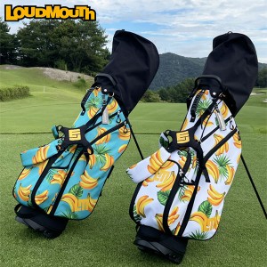 【限定モデル】ラウドマウス ゴルフ LM-CB0021 軽量 スタンド キャディバッグ Bananas(290),Bananas-White(310) Loudmouth ゴルフバッグ 