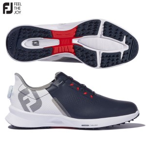 【送料無料】フットジョイ ゴルフ 55447 フューエル ボア スパイクレス ゴルフシューズ ネイビー FOOTJOY FUEL BOA