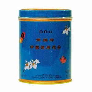 胡蝶牌 中国茶 ジャスミン茶(青缶小)113g×10セット 52115(支社倉庫発送品)