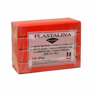 MODELING CLAY(モデリングクレイ) PLASTALINA(プラスタリーナ) 粘土 レッド 1Pound 3個セット(支社倉庫発送品)