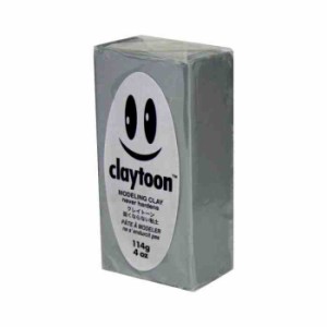 MODELING CLAY(モデリングクレイ) claytoon(クレイトーン) カラー油粘土 シルバーグレイ 1/4bar(1/4Pound) 6個セット(支社倉庫発送品)