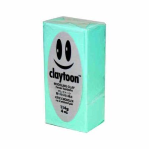 MODELING CLAY(モデリングクレイ) claytoon(クレイトーン) カラー油粘土 ミント 1/4bar(1/4Pound) 6個セット(支社倉庫発送品)