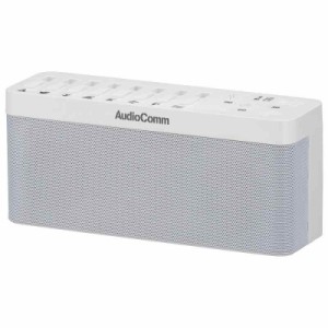 オーム電機 AudioComm ネイチャーサウンド付Bluetoothスピーカー 睡眠導入マシン 睡眠誘導マシン BGM 自然音 環境音 リラックスサウンド 